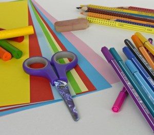 Scissors, Paper and pens